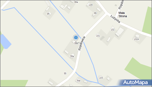 Rzędowice, Rzędowice, 55b, mapa Rzędowice