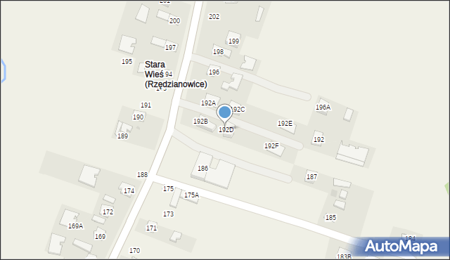 Rzędzianowice, Rzędzianowice, 192D, mapa Rzędzianowice