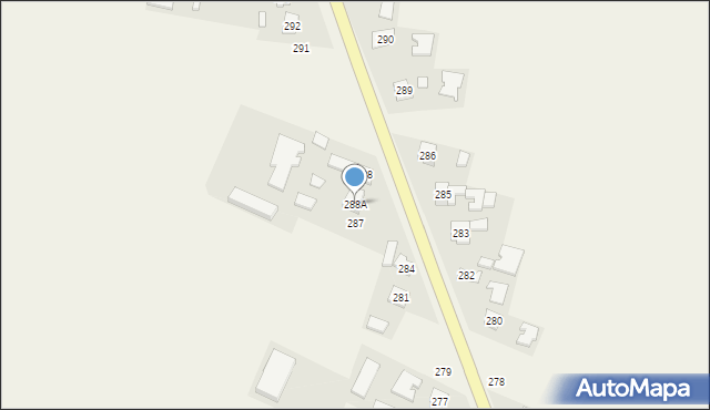 Rzędzianowice, Rzędzianowice, 288A, mapa Rzędzianowice