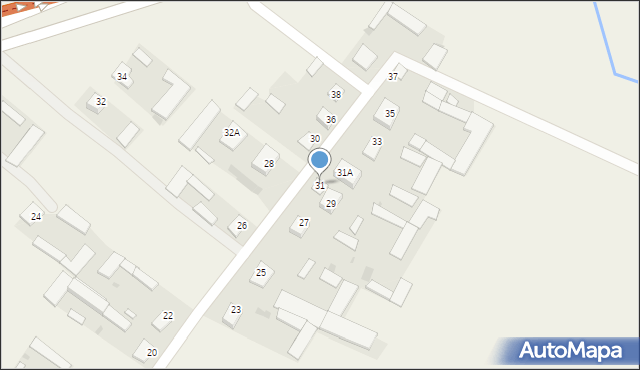 Rzędziany, Rzędziany, 31, mapa Rzędziany