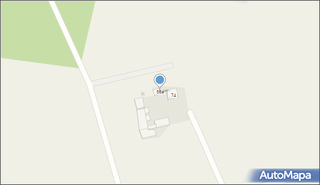 Rzędziany, Rzędziany, 68a, mapa Rzędziany