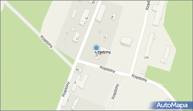Rzędziny, Rzędziny, 10, mapa Rzędziny