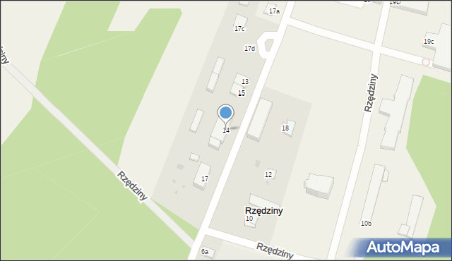 Rzędziny, Rzędziny, 14, mapa Rzędziny