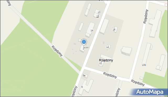 Rzędziny, Rzędziny, 17, mapa Rzędziny