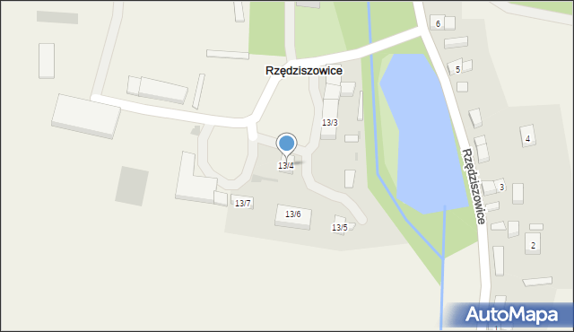 Rzędziszowice, Rzędziszowice, 13/4, mapa Rzędziszowice