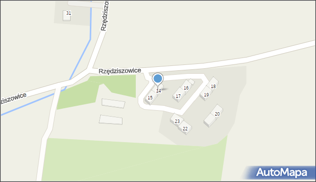 Rzędziszowice, Rzędziszowice, 14, mapa Rzędziszowice