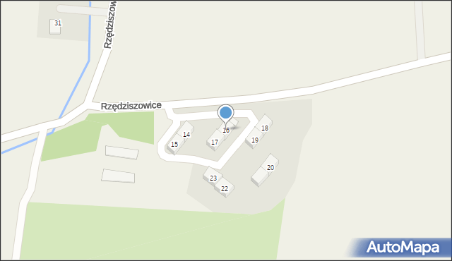 Rzędziszowice, Rzędziszowice, 16, mapa Rzędziszowice