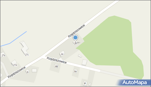 Rzędziszowice, Rzędziszowice, 26, mapa Rzędziszowice