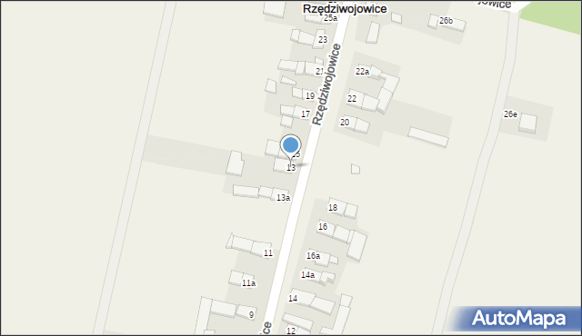 Rzędziwojowice, Rzędziwojowice, 13, mapa Rzędziwojowice