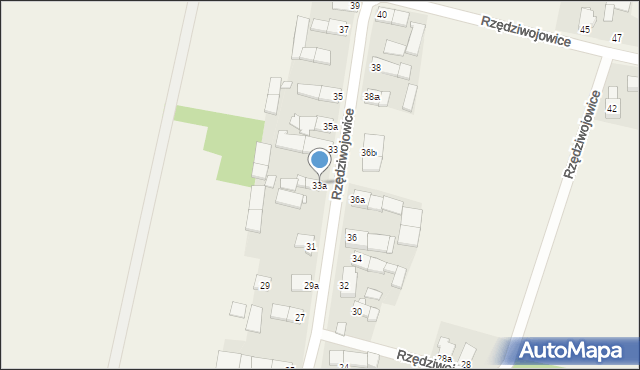 Rzędziwojowice, Rzędziwojowice, 33a, mapa Rzędziwojowice