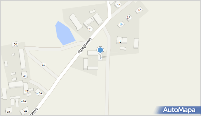 Rzegnowo, Rzegnowo, 2, mapa Rzegnowo