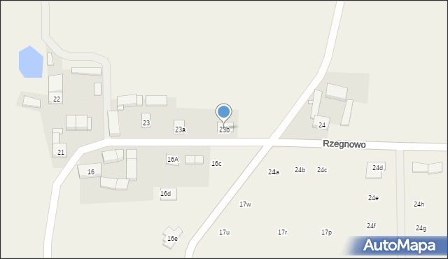 Rzegnowo, Rzegnowo, 23b, mapa Rzegnowo