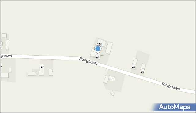 Rzegnowo, Rzegnowo, 27, mapa Rzegnowo