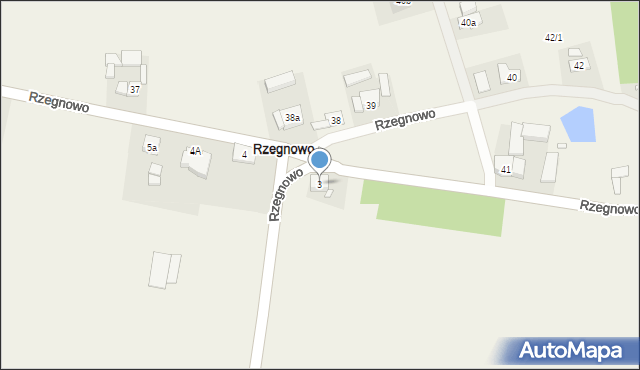 Rzegnowo, Rzegnowo, 3, mapa Rzegnowo