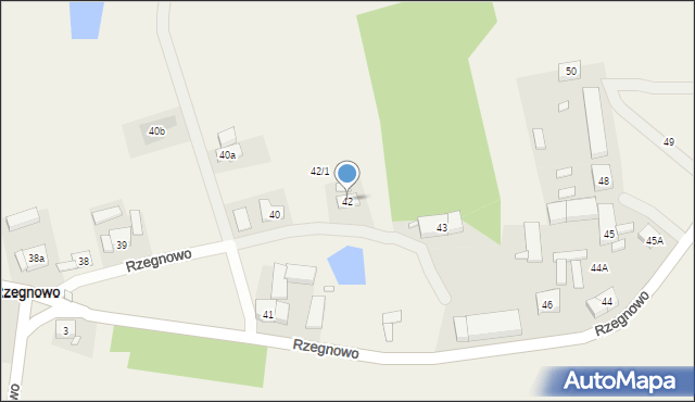Rzegnowo, Rzegnowo, 42, mapa Rzegnowo