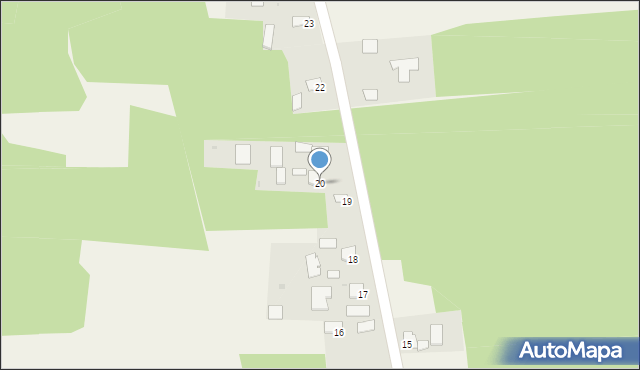 Rzegocin, Rzegocin, 20, mapa Rzegocin