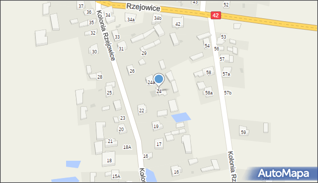 Rzejowice, Rzejowice, 24, mapa Rzejowice