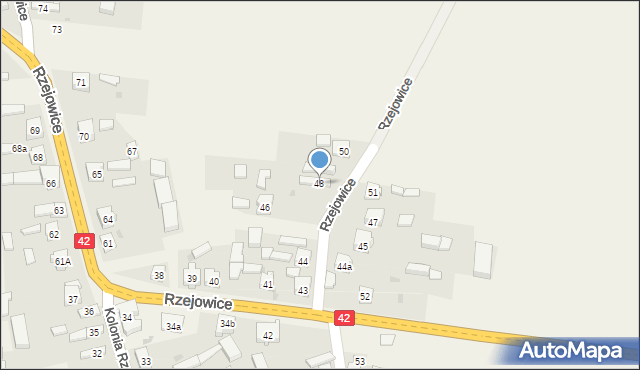 Rzejowice, Rzejowice, 48, mapa Rzejowice