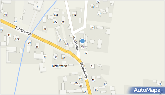Rzejowice, Rzejowice, 74, mapa Rzejowice