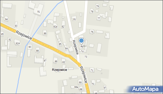 Rzejowice, Rzejowice, 75, mapa Rzejowice