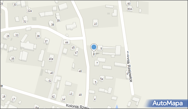 Rzejowice, Rzejowice, 8, mapa Rzejowice