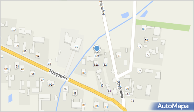 Rzejowice, Rzejowice, 82b, mapa Rzejowice