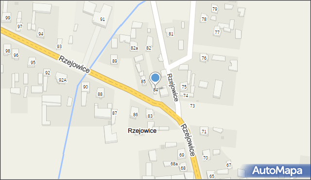 Rzejowice, Rzejowice, 84, mapa Rzejowice