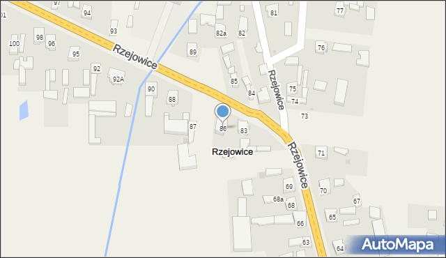 Rzejowice, Rzejowice, 86, mapa Rzejowice