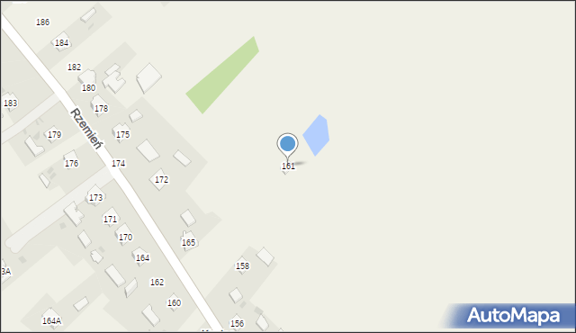 Rzemień, Rzemień, 161, mapa Rzemień