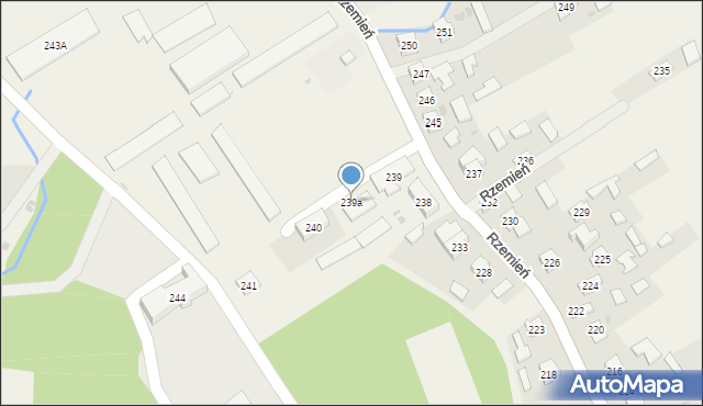 Rzemień, Rzemień, 239a, mapa Rzemień