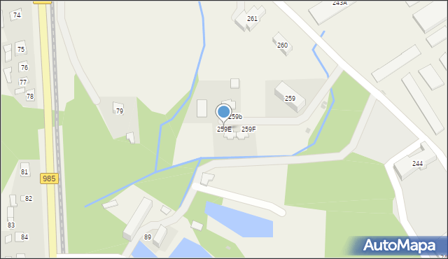 Rzemień, Rzemień, 259E, mapa Rzemień