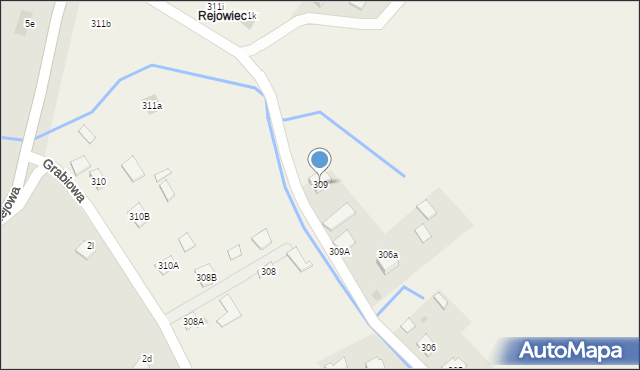 Rzemień, Rzemień, 309, mapa Rzemień