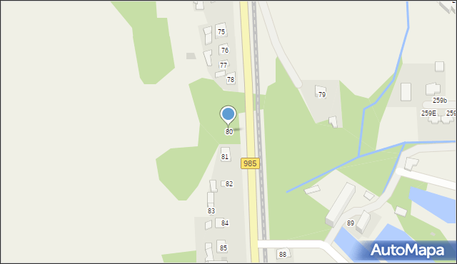Rzemień, Rzemień, 80, mapa Rzemień