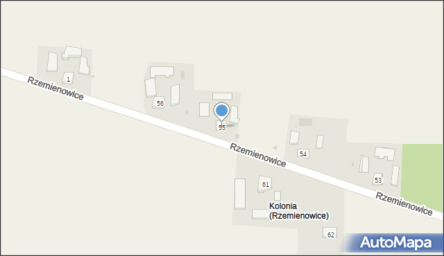 Rzemienowice, Rzemienowice, 55, mapa Rzemienowice