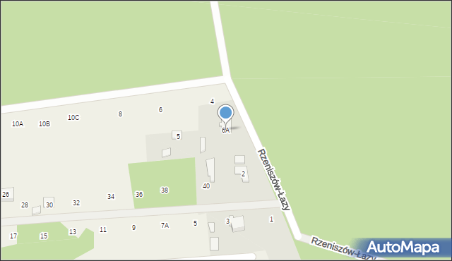 Rzeniszów, Rzeniszów-Łazy, 6A, mapa Rzeniszów