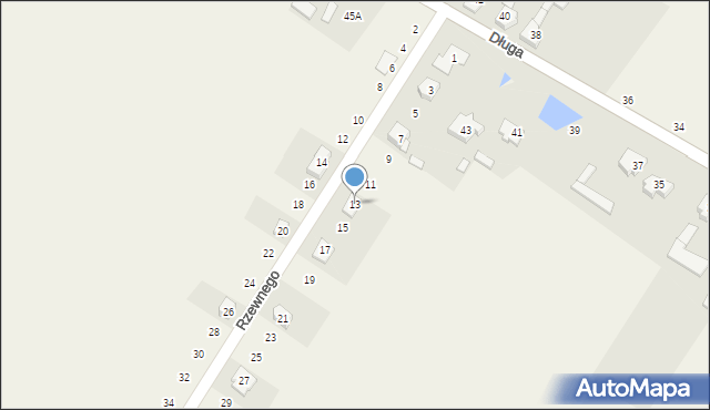 Rzeniszów, Rzewnego, 13, mapa Rzeniszów