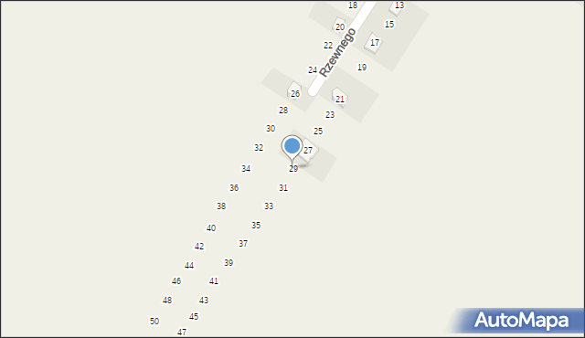 Rzeniszów, Rzewnego, 29, mapa Rzeniszów