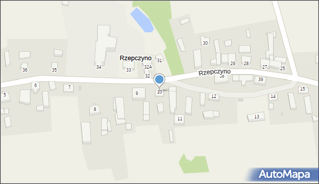 Rzepczyno, Rzepczyno, 10, mapa Rzepczyno