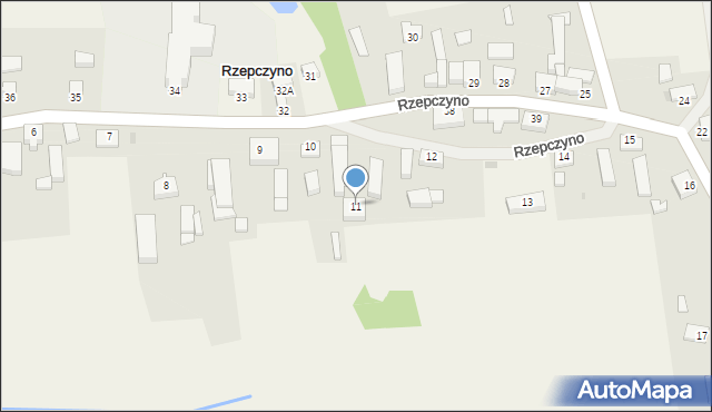 Rzepczyno, Rzepczyno, 11, mapa Rzepczyno