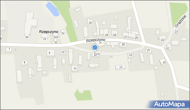 Rzepczyno, Rzepczyno, 12, mapa Rzepczyno