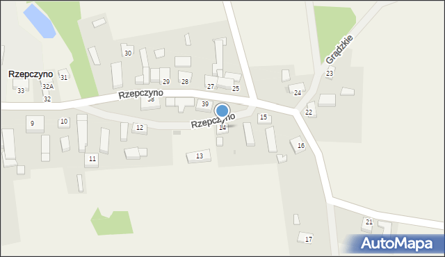 Rzepczyno, Rzepczyno, 14, mapa Rzepczyno