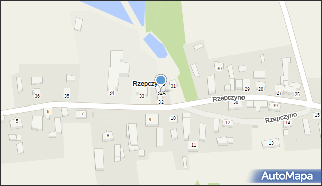 Rzepczyno, Rzepczyno, 32A, mapa Rzepczyno