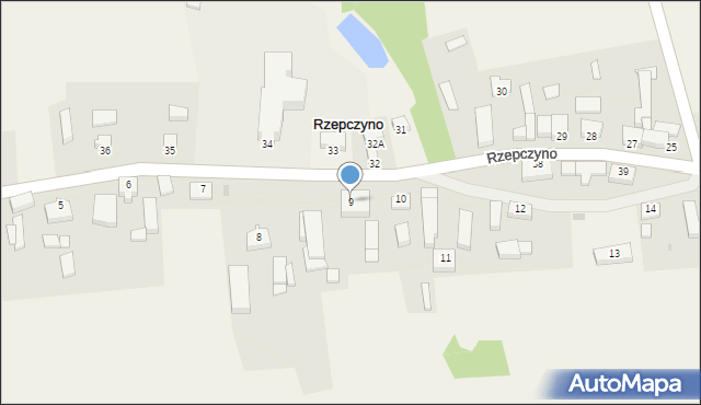 Rzepczyno, Rzepczyno, 9, mapa Rzepczyno