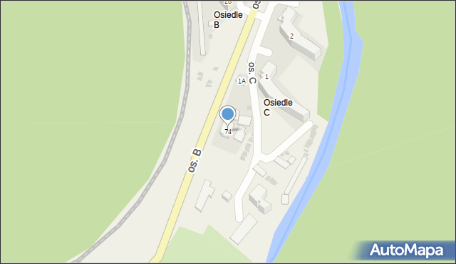 Rzepedź, Rzepedź, 74, mapa Rzepedź