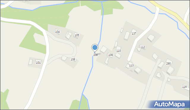 Rzepiennik Biskupi, Rzepiennik Biskupi, 108, mapa Rzepiennik Biskupi