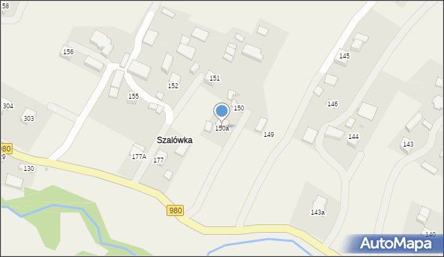 Rzepiennik Biskupi, Rzepiennik Biskupi, 150a, mapa Rzepiennik Biskupi