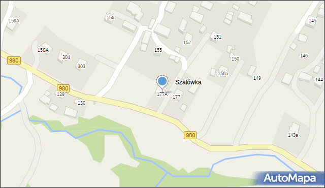 Rzepiennik Biskupi, Rzepiennik Biskupi, 177A, mapa Rzepiennik Biskupi