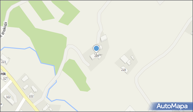 Rzepiennik Biskupi, Rzepiennik Biskupi, 220, mapa Rzepiennik Biskupi