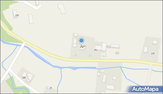 Rzepiennik Biskupi, Rzepiennik Biskupi, 258, mapa Rzepiennik Biskupi