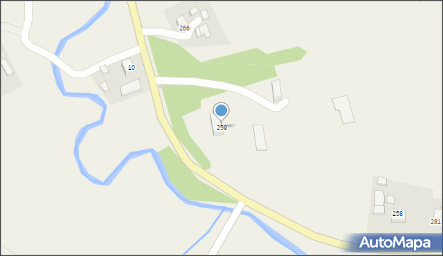 Rzepiennik Biskupi, Rzepiennik Biskupi, 259, mapa Rzepiennik Biskupi